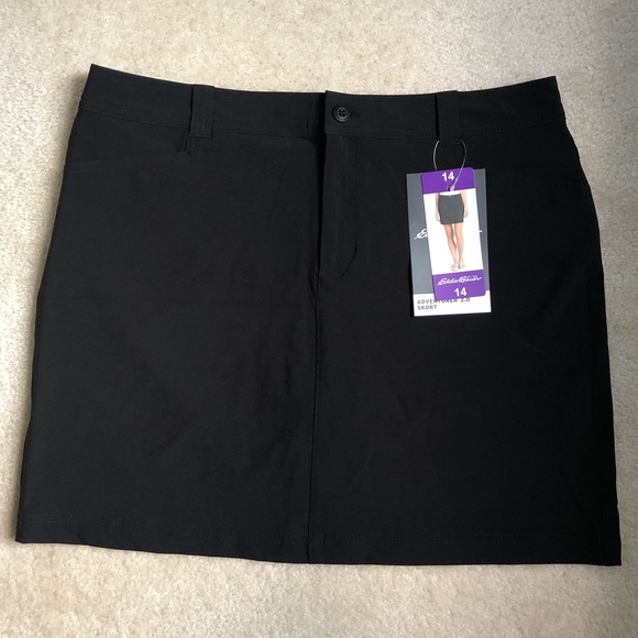 Eddie Bauer Adventurer 2.0 Skort in Black - Size 14 - Picture 1 of 6
